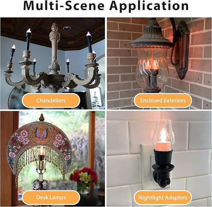 Smart Flameless Candle Lightbulb (Black Bulb)