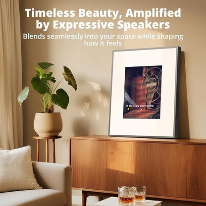 Dragon Touch Music Frame Bluetooth Speaker & Wi-Fi Digital Picture Frame, Hi-Fi 6-Speaker Wall-Mount or Tabletop Art Frame, Dynamic Lyrics Display for Home Decor, Supports Spotify & Apple Music