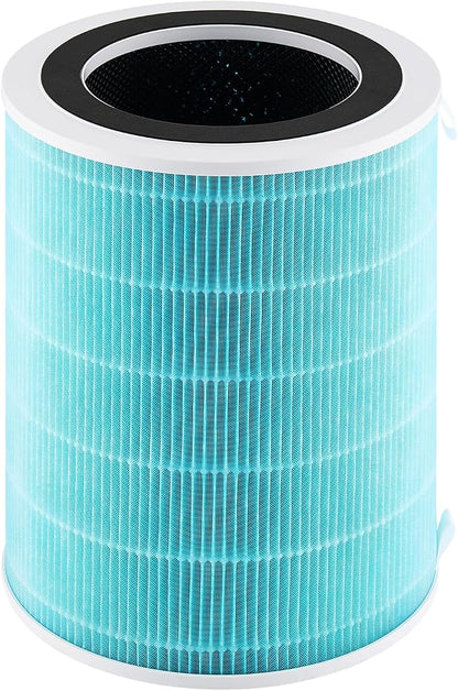 VEVOR Air Purifier Replacement Filter, H13, 3-in-1 Compact & Lightweight Replacement Filter with Durable PP Pre-Filter, Easy-to-Grab Purifier Filter with Activated Carbon, Fit for Cylindrical Purifier