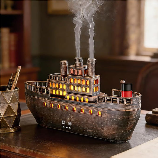 Essential Oil Diffuser 250ml, Ultrasonic Titanic Humidifier with 7 Color LED Lights, Quiet Operation, Auto Shut-Off, Remote Control, Perfect for Home, Office, and Bedroom Decor (Copper)