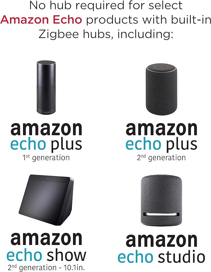 Enbrighten Zigbee Smart Light Switch, QuickFit & SimpleWire & Zigbee Dimmer, QuickFit & SimpleWire, Pairs Directly with Echo Studio/Show 10/Plus 1st