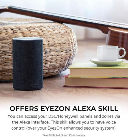 EyezOn Envisalink EVL-4EZR IP Security Interface Module for DSC and Honeywell (Ademco) Security Systems, Compatible with Alexa