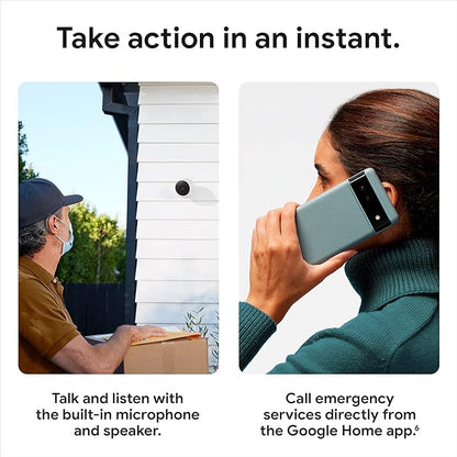 Google Nest Cam Outdoor or Indoor, Battery - 2nd Generation - 2 Count (Pack of 1) (Renewed)