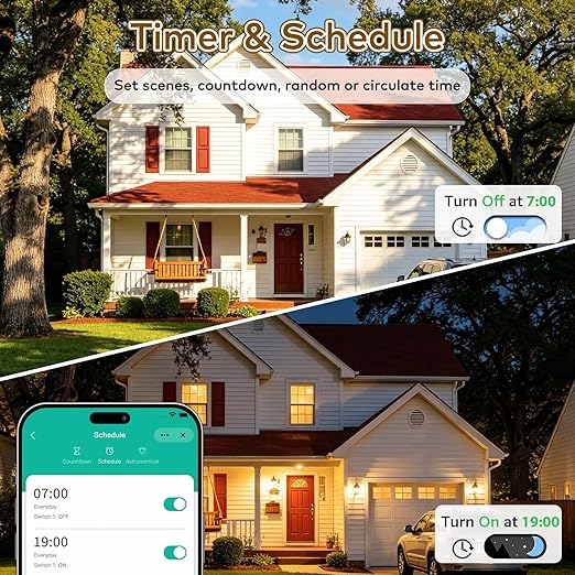 NineLeaf Smart Outlet, WiFi, Bluetooth, Zigbee,Works with HomeKit, Google Home, Alexa, Home Assistant, Wireless Socket, Easy Setup, Remote Control,3 Switches+5 Outlets