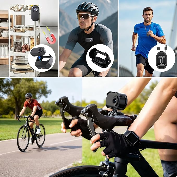 Mini Body Camera 1080P,128G Wearable Action Cam with Magnetic Charging Case, Thumb Size POV Camera, Premium Portable Camcorder Mount Anywhere for Work, Outdoors Activities, Pet