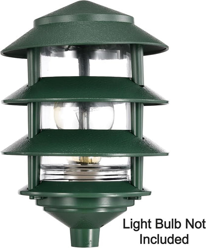 Nuvo SF77/324, Outdoor Pagoda Landscape Path Light, Landscape Light, Green