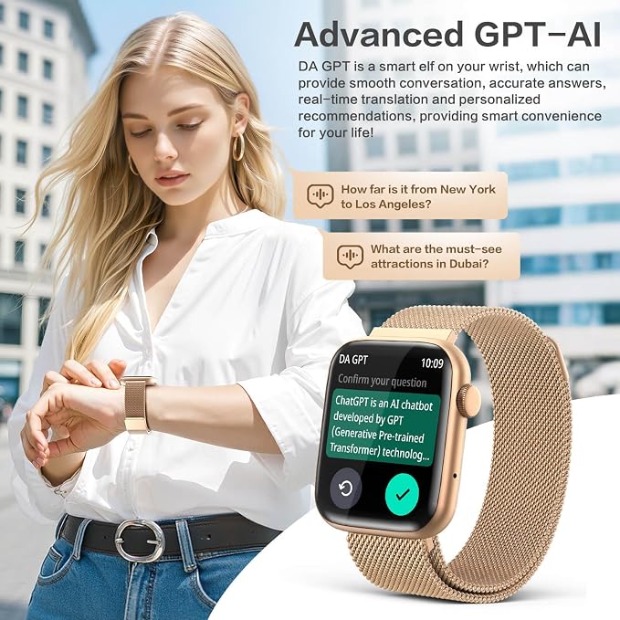 EarlySincere Smart Watch for Women 1.9" AMOLED AOD, DA GPT, AI Watch Face