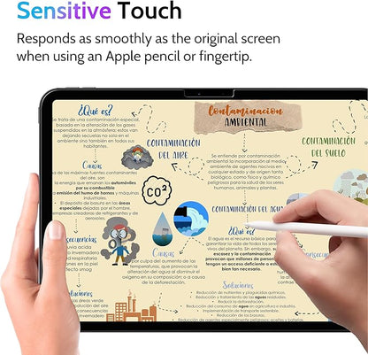 Peslv Privacy Screen Protector for iPad Pro 13 Inch M4/M5 [2024/2025 7/8th Gen], Anti Glare Blue Light Spy Filter Private Cover, High Sensitive Bubble-Free Easy Install Black Security Screen