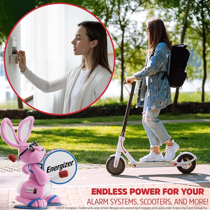 Energizer EN7-12, 12 Volt 7 Amp Hr, Long Lasting Sealed Lead Acid AGM | Replacement for Ride on Razor Scooter / E90, APC smart UPS, Solex alarm battery, Trophy Deer feeder, CyberPower CP600LCD