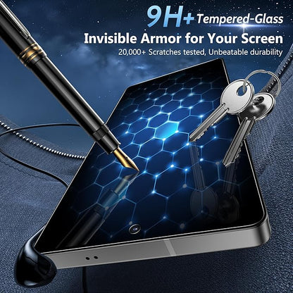 2 Pack for Samsung Galaxy S26 Ultra Privacy Screen Protector Tempered Glass, Fingerprint Unlocking, 25° Anti Spy S26 Ultra Screen Protector, Full Coverage, Case Friendly, Easy Installation