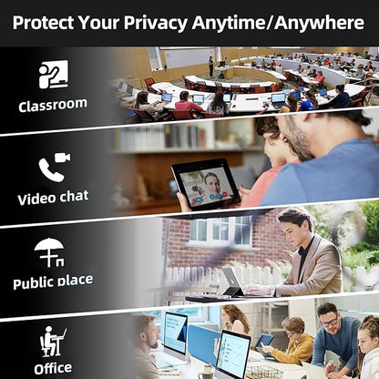 Magnetic Privacy Screen Protector Compatible with iPad Air 11 Inch (2024-2026, M2/M3/M4), Removable Anti Blue Light Glare Spy Filter, High Sensitive Bubble-Free Black Security Private Shield