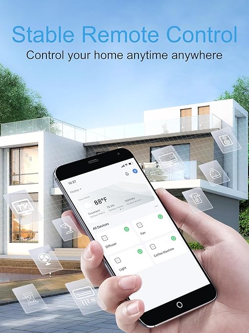 EIGHTREE Smart Plug 15A, Smart Plugs that Compatible with Alexa & Google Home & SmartThings, No Hub Required, WiFi Outlet with Remote Control, Timer & Schedule, 2.4GHz WiFi Only, 2 Packs