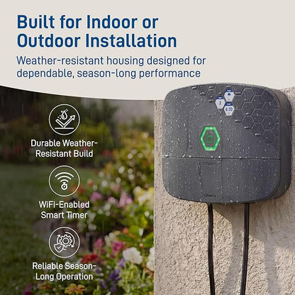 Orbit B-hyve XR Smart Sprinkler Timer - 16-Zone - WiFi-Enabled Indoor/Outdoor Irrigation Controller - App Control - Weatherproof Watering System - Multi Zone - Custom Programs - 57995
