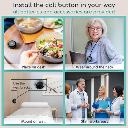 Wireless Nurse Call System with Call Buttons, 2-Number Display | Displays the oldest and next active calls for faster response in care and service environments