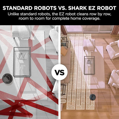 Shark EZ Robot Vacuum RV912S with Self-Empty Base, Bagless, WiFi - Dark Gray (Renewed)