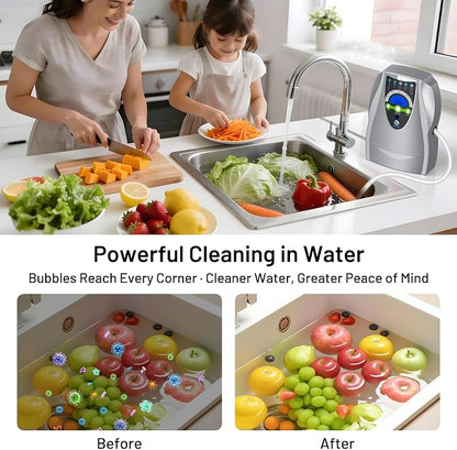 Ozone Machine Generator, Multifunctional with Timer, 500mg/h Portable Ozone Machine for Home, Kitchen, Office, Cleaning Water, Fruits and Vegetables