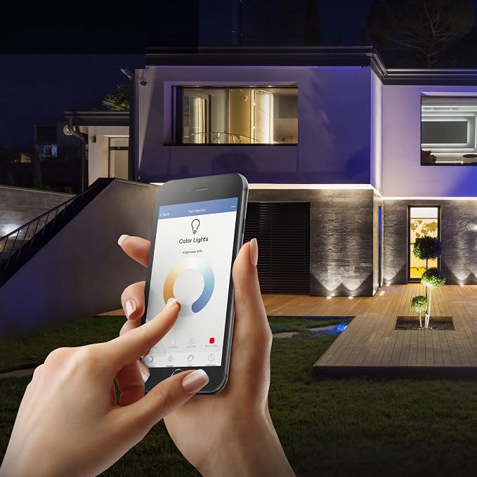 Feit Electric BR30 Smart Flood Light Bulb,2.4GHz WiFi Color Changing and Dimmable, No Hub, Compatible with Alexa or Google Assistant BR30 Smart LED Light Bulb, BR30/RGBW/CA/AG, 65W (Pack of 2)