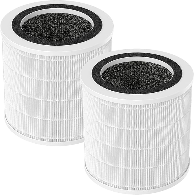 2 Pack H7126 Replacement Filter for GoveeLife H7126 Mini Air Purifier, 3-in-1 Air Filter for H7126 Air Purifier Filter for Dust, Pollen, Replace Part #H7126-RF