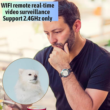 2026 Upgraded 4K WiFi Nanny Cam Hidden Camera with Night Vision,Wireless Outlet Charger Spy Camera,Motion Detection|SD Storage Indoor Camera for Pet|Home|Office-Gray