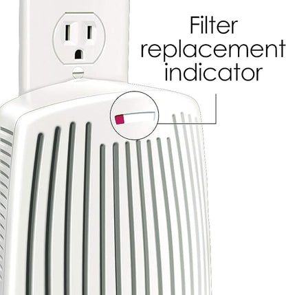 Hamilton Beach TrueAir Plug-Mount Odor Eliminator with Carbon Filter + Green Mountain Scent Cartridge, Common Household-Tobacco, Pet, Bathroom, Trash, On/Off Fan (04530GM) (Pack of 4)