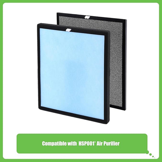 HSP001 Replacement Filter, Compatible with HSP001 True HEPA Air Purifier, 2 Sets