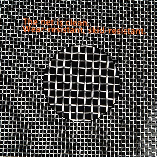TIMESETL 304 Stainless Steel Woven Wire 10 Mesh - 12" X 24" (30cmX60cm) - Garden Fence Mesh, Window Screens Net, BBQ Wire Mesh, Cabinets Mesh Replacement