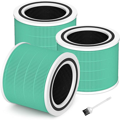 Funmit Core 200S Replacement Filter for LEVOIT Core 200S Smart WiFi Air Purifier, 3-in-1 Filter Replacement and High-Efficiency Activated Carbon, Part#Core 200S-RF, 3 Pack