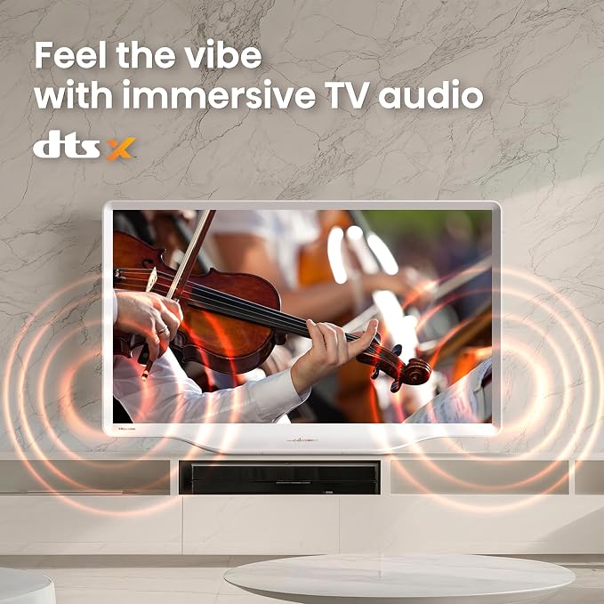 Hisense 32-Inch S5 DécoTV Series Hi-QLED FHD Smart Fire TV (32S5QF) - Versatile Fit, Hi-QLED Color, Art-Inspired Design, Fluid Central Stand, DTS Virtual: X, Stream Live TV Without Cable