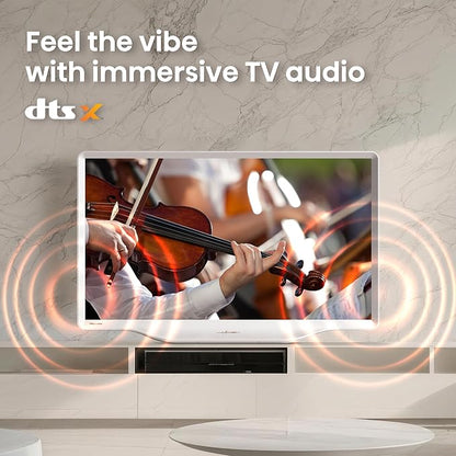 Hisense 32-Inch S5 DécoTV Series Hi-QLED FHD Smart Fire TV (32S5QF) - Versatile Fit, Hi-QLED Color, Art-Inspired Design, Fluid Central Stand, DTS Virtual: X, Stream Live TV Without Cable