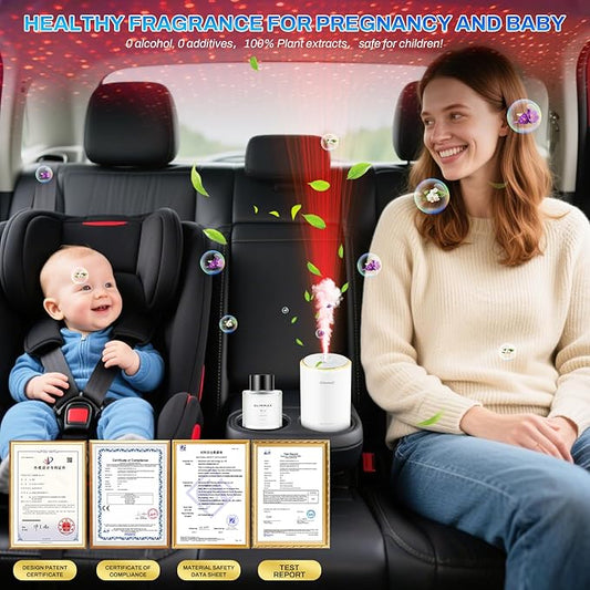 Smart Car Air Fresheners Refill, JK-576 Smart Car Air Diffuser Dedicated Perfume Refill,50ml Can Be Used for 35 Days, Made With Natural Plant Extracts Fragrance. (1 Angels)