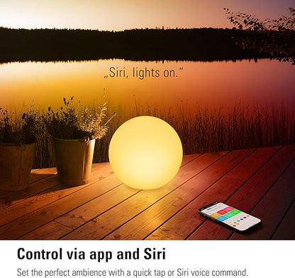Eve Flare - Portable Smart LED Lamp with Apple HomeKit Technology, IP65 Water Resistance and Wireless Charging, Bluetooth & Thread