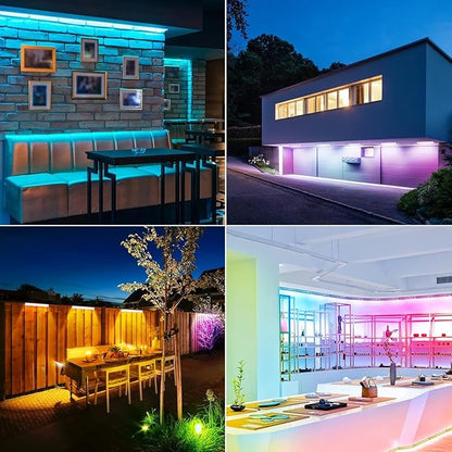 MEIKEE 25W RGB Wall Wash Lights, RGBW Color Changing Washer Strip Lights Outdoor, IP66 Waterproof LED Stage Light Bar for Christmas Halloween Party Landscape (4 Pack)