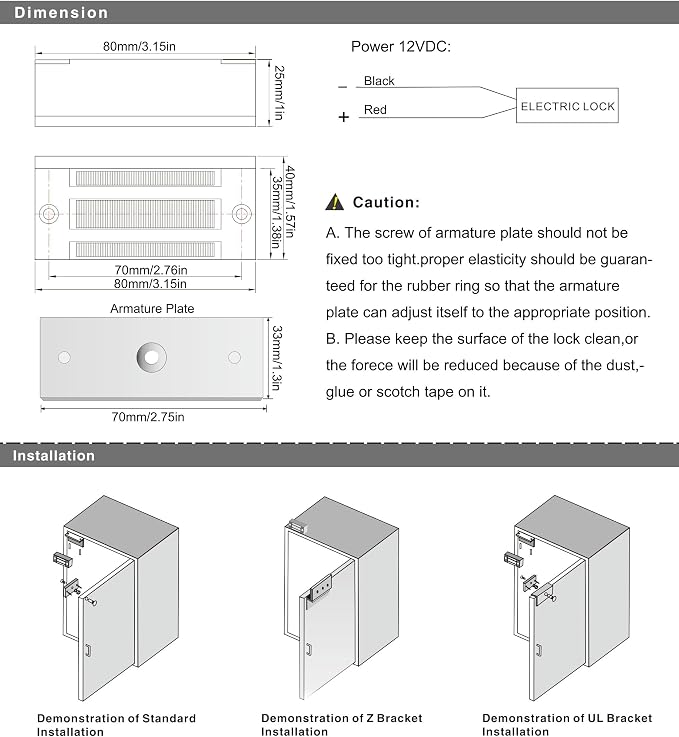 UHPPOTE Remote Control 120Lbs Electric Magnetic Door Cabinet Lock System | Small Maglock for Drawer, Cabinet, Cupboard, Locker, Wardrobe