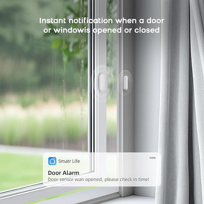 LWOHSI Alarm System for Home Security,WiFi+GSM 4G Wireless Alarm System with Phone APP Alert,Door/Window Sensor,Remote,Compatible with Alexa and Google for Home,Apartment,Office (A108F-US-D)