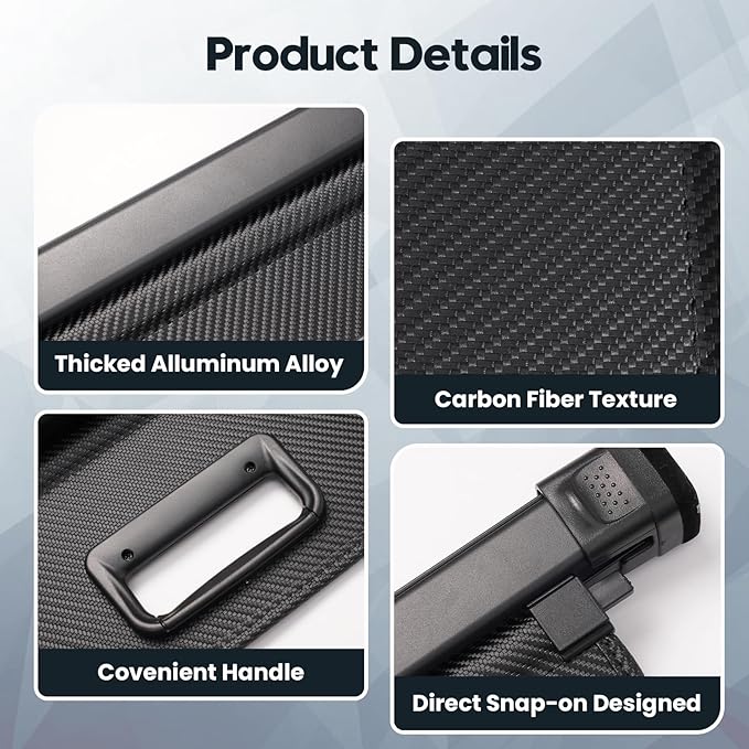 Powerty Retractable Cargo Cover for Toyota RAV4 2019-2025, Carbon Fiber Trunk Cover for RAV4 Privacy Screen Rear Security Shade for RAV4 Accessories
