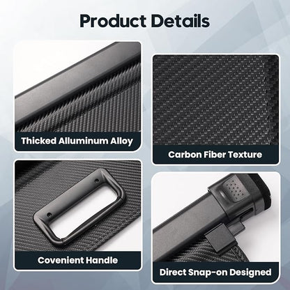 Powerty Retractable Cargo Cover for Toyota RAV4 2019-2025, Carbon Fiber Trunk Cover for RAV4 Privacy Screen Rear Security Shade for RAV4 Accessories