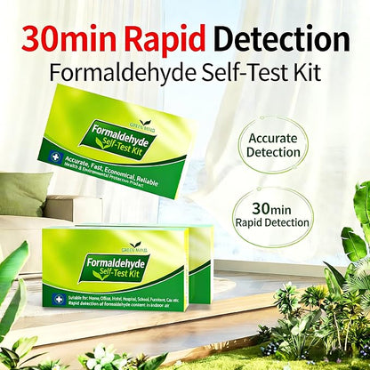 Plant-Based Formaldehyde Remover Kit | 24h Fast-Acting, 90-Day Long-Lasting, One-Click Activation, No Electricity, Safe for Baby, with Test Kit & Activated Carbon for Home, Closet, Bedroom