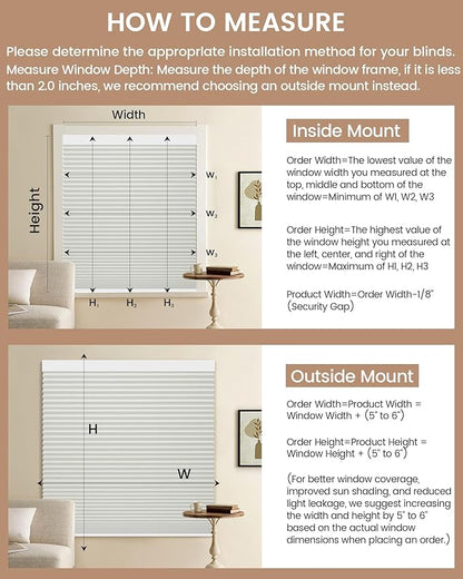 Kincmo Motorized Cellular Shades, Custom Motorized Blinds with Remote, Cordless Smart Electric Honeycomb Blinds Work with Apple HomeKit, Alexa, Google (100%-Blackout-Single-Cell Cream)