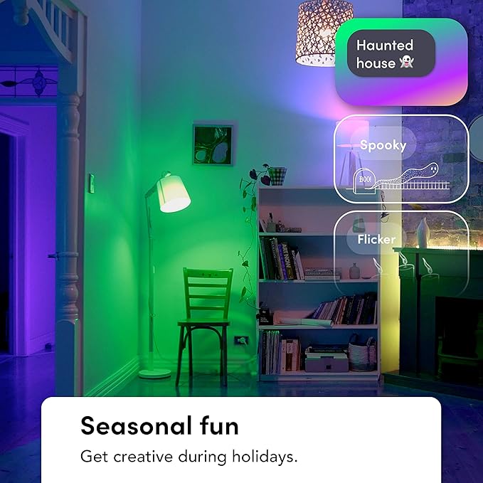 LIFX Smart Light Bulbs A19 E26 (2 Pack), Color Changing RGB + Warm White 1100 Lumens Tunable LED, 11W, Matter Compatible, Apple HomeKit, Alexa & Google Home, Dimmable