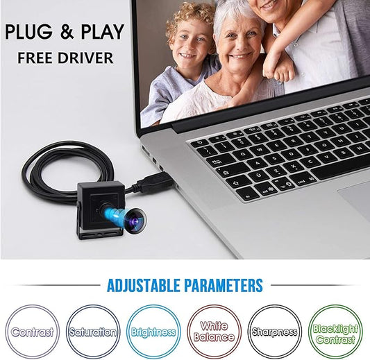 ELP 4K Mini USB Camera with 3.6mm Lens and 3840x2160 HD Resolution for MAC/Windows/Linux/Raspberry Pi