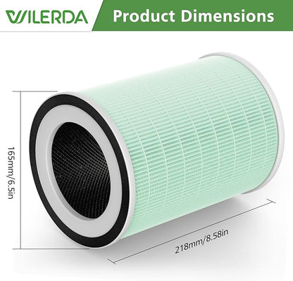 2 Pack KILO Pet Filter, Compatible with Afloia KILO, KILOPLUS, KILOPRO, MIRO,MIRO PRO and MORENTO MR-Kilo, Kalo Air Pur ifier, 360° 4-Stage Filtration, Green