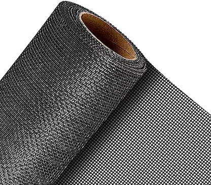 QWR Pet Proof Window Screen Replacement,39''x 360'' Heavy Duty High Hardness Vinyl Coated Wire-Like Mesh,Cat Resistant Screen Mesh for Sliding Door,Patio,Windows(Rolled Package Without Tool Kit)