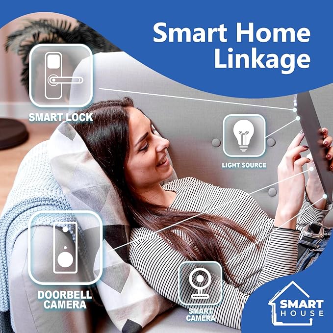 Tuya Smart Hub Bluetooth Gateway: Smart WiFi Bridge for NICE DIGI Smart Door Lock and Tuya Bluetooth Device - Remote Control and Voice Control via Alexa & Google Assistant - Works with 2.4 GHz