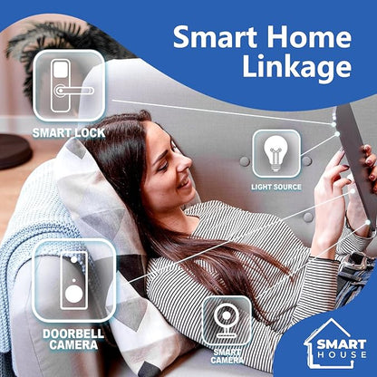 Tuya Smart Hub Bluetooth Gateway: Smart WiFi Bridge for NICE DIGI Smart Door Lock and Tuya Bluetooth Device - Remote Control and Voice Control via Alexa & Google Assistant - Works with 2.4 GHz