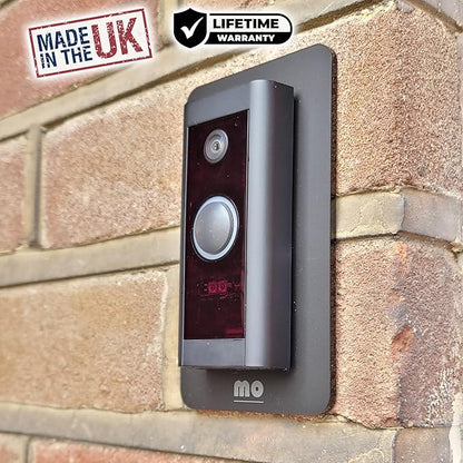 Non-Adhesive Wall Plate Compatible with Video Doorbell Wired (Model 5AT3T5) Mount Back-Plate Covers Holes Scratches Video Door Bell Backplate Camera Apartment