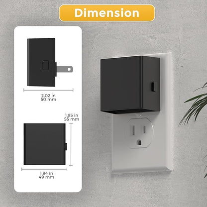 L LOHAS LED Night Lights Plug into Wall,[2-Pack] Plug in Night Light with Dusk to Dawn Sensor,3CCT 1600K/2700K/5000K,Brightness Adjustable,Nightlight for Adults Bathroom Bedroom