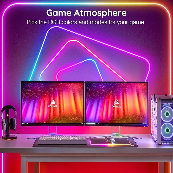 LETIANPAI 120Ft Neon Rope Lights,Flexible Led Rope Lights Control with App/Remote,Multiple Modes Music Sync Gaming RGB Led Neon Lights for Bedroom Outdoor