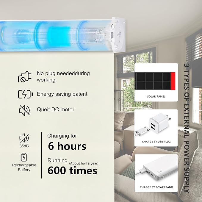 Bringnox Motorized Blinds with Remote,100% Blackout Smart Roller Blinds Compatible with Apple Homekit Google Home and Alexa Via HUB,and Customized (Vinyl Beige-13)