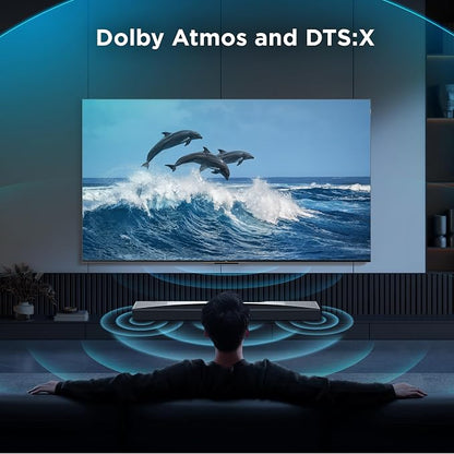 TCL Q75H 5.1.2 Surround Sound Bar with Wireless Subwoofer for Smart TV | Dolby Atmos DTS:X Auto Calibration | 620W Power Bluetooth Home Theater Speaker | App Control & Remote Control | Latest Model