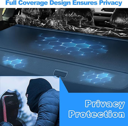 AUXKO Retractable Cargo Cover for Toyota 4Runner 2026-2025, Trunk Cargo Cover Luggage Security Shade Cover for 2026 Toyota 4Runner Shielding Shade Anti-Peeping Luggage Privacy Screen, Carbon Fiber